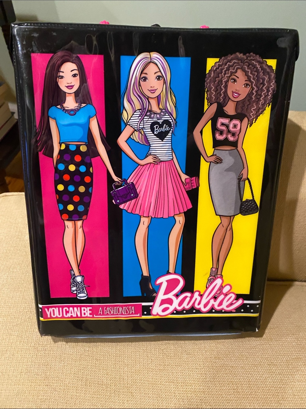 Barbie doll case for doll and clothing.